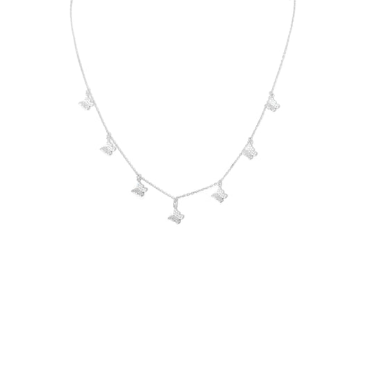 KUPPANDA’S 925 Sterling silver butterfly jewellery set with necklace, earrings, bracelet,ring