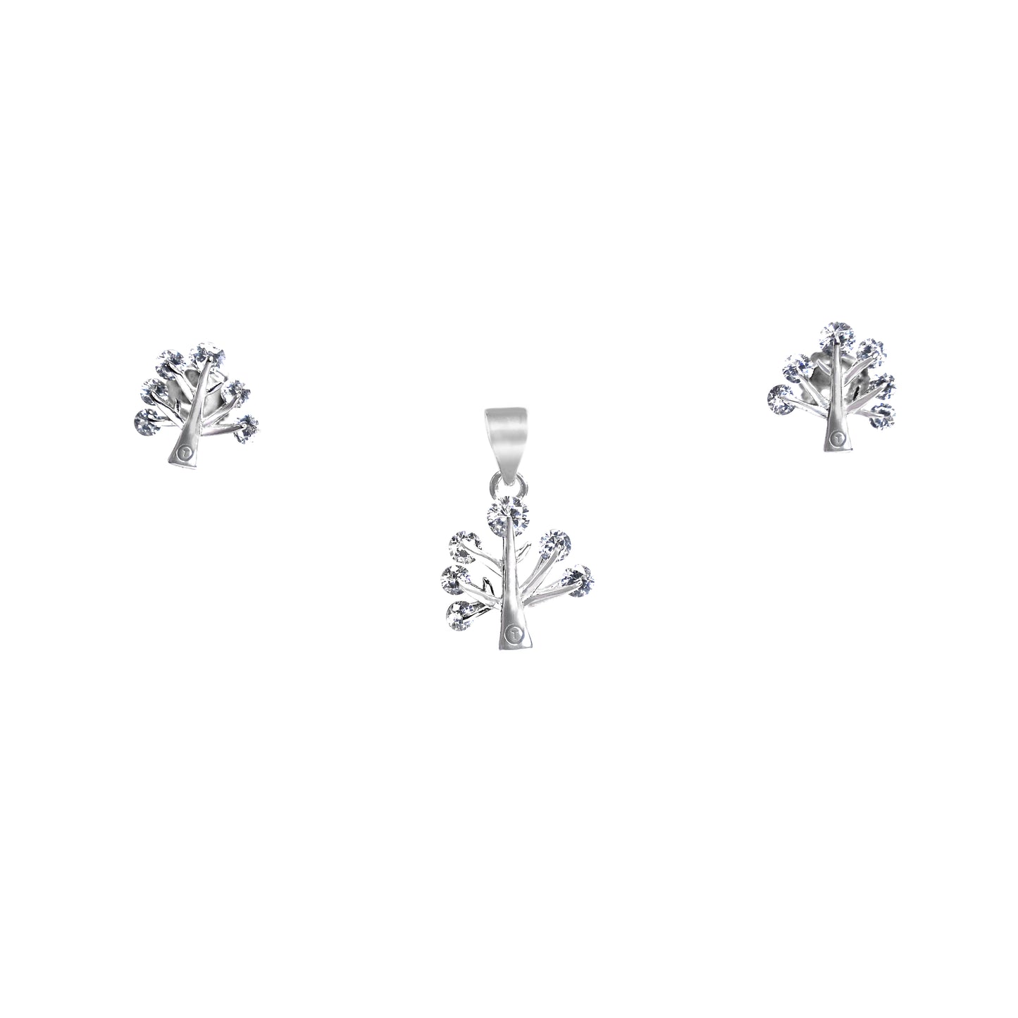 KUPPANDA’S 925 Sterling Silver Pendant Earrings