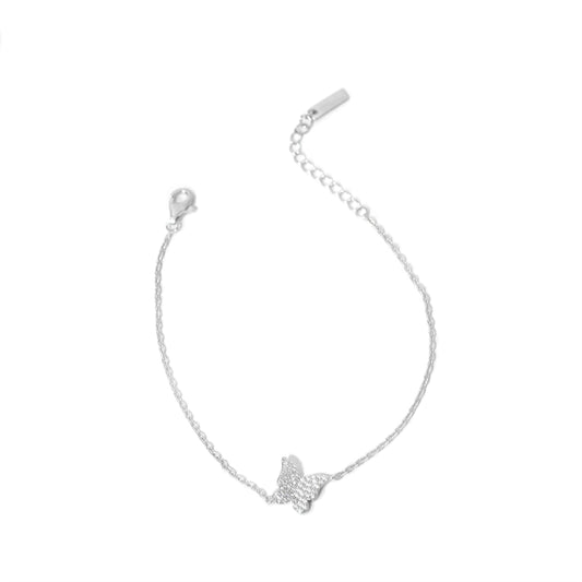 KUPPANDA’S 925 Sterling silver butterfly jewellery set with necklace, earrings, bracelet,ring