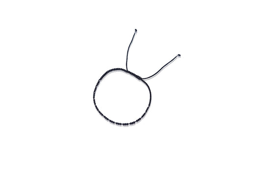 KUPPANDA’S 925 EXCLUSIVE 925 Pure Silver Black Thread Adjustable Anklet For Girls
