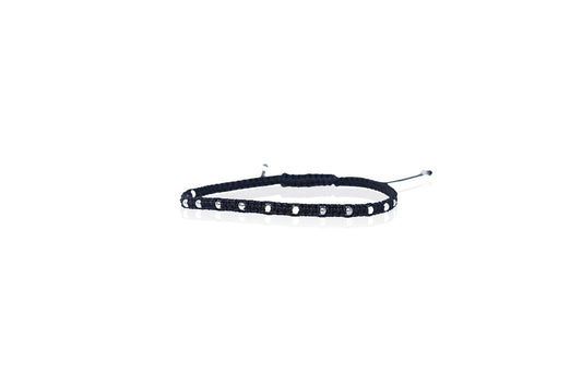 KUPPANDA’S 925 EXCLUSIVE 925 Pure Silver Black Thread Adjustable Anklet For Girls